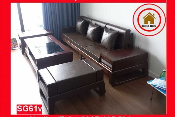 sofa gỗ KĐT Dương Nội