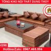 Bộ ghế sofa 2 văng chân pháo cánh gà gỗ sồi Nga SG98