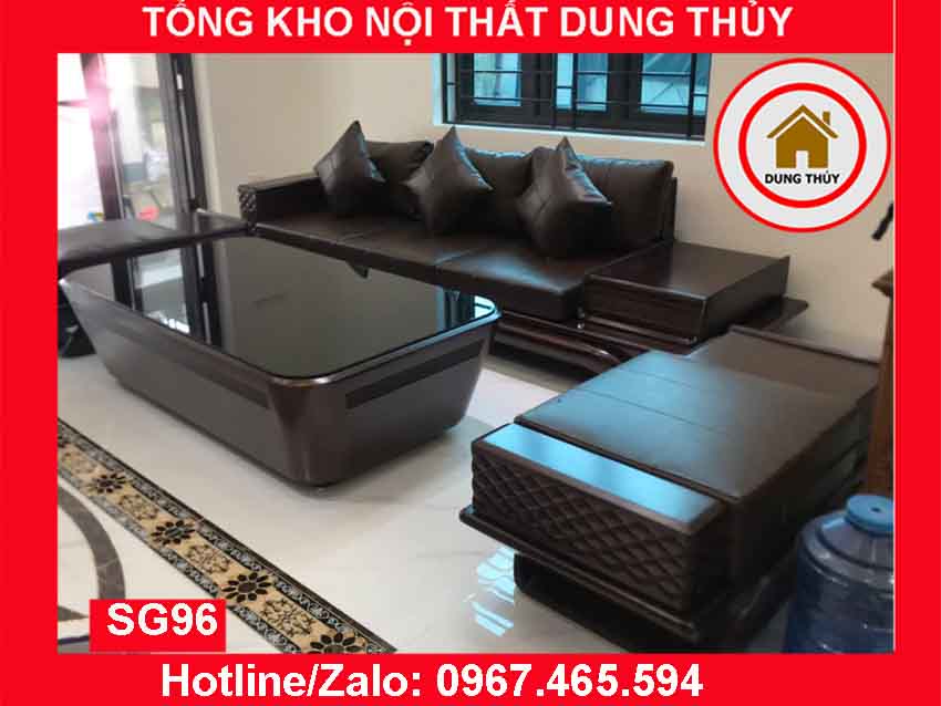 Sofa 2 văng kim cương gỗ sồi Nga SG96