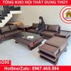 Bộ ghế sofa 2 văng thuyền cánh cong gỗ sồi Nga SG95 catthanh