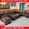 Bộ ghế sofa 2 văng thuyền cánh cong gỗ sồi Nga SG95