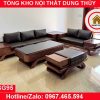 Bộ ghế sofa 2 văng thuyền cánh cong gỗ sồi Nga SG95