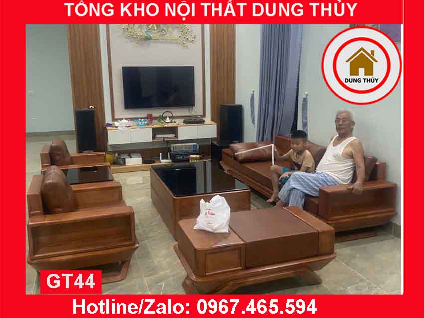 Bộ ghế sofa đối phi thuyền gỗ sồi Nga GT44 2024