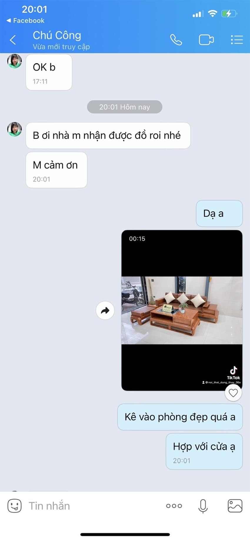feedback anh Công