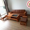 sofa văng 4 món gỗ sồi