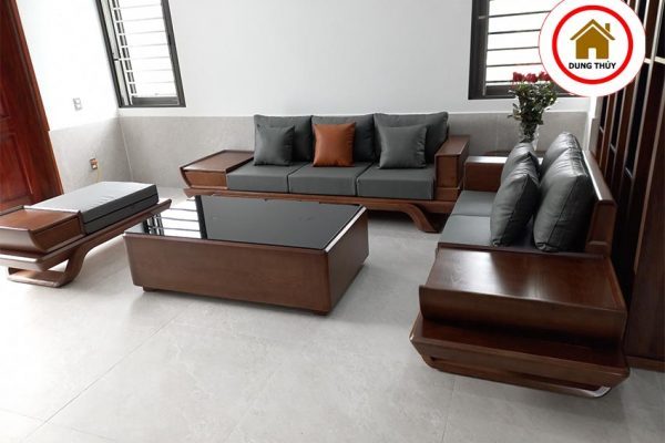 sofa gỗ Sông Công đẹp2