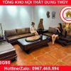 Bộ ghế sofa 2 văng thuyền cánh cong gỗ sồi Nga SG95