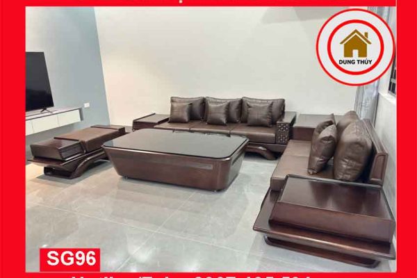 Sofa 2 văng kim cương gỗ sồi Nga